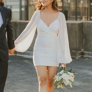 Women’s white mini dress